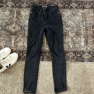 Madewell black skinny jeans high rise